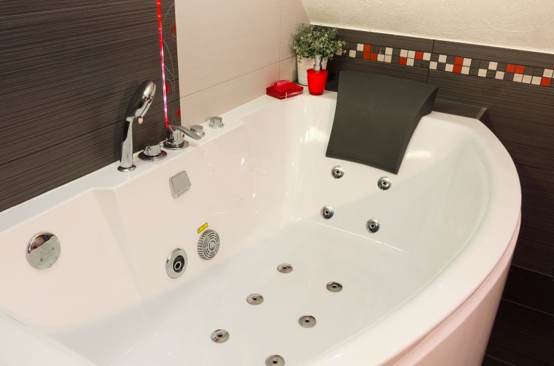 Corner Whirlpool Bathtub